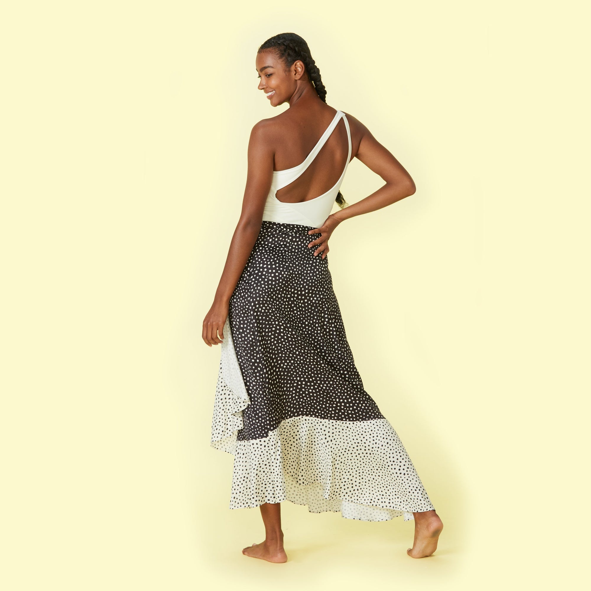 The Beach to Brunch Wrap Skirt - On the Dot