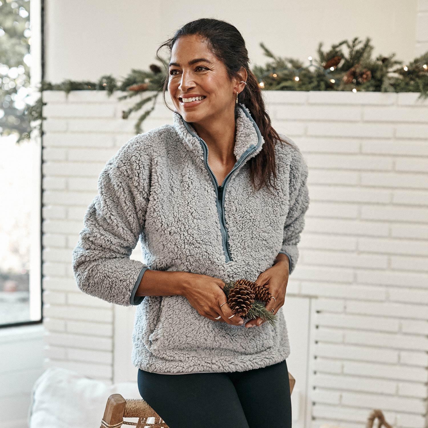 The Cozy High Pile Eco Fleece Half-Zip - Main