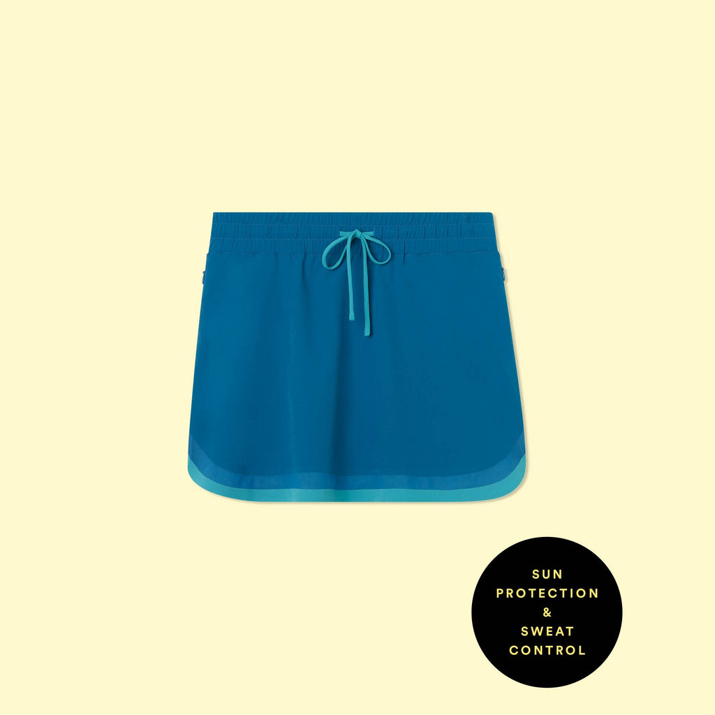 The Beyond the Lounge Chair Skirt Pacific and Blue Lagoon 