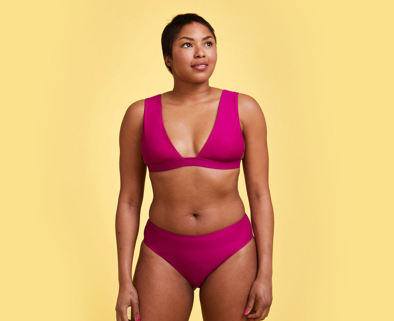 Plunge Bikini Top -  Orchid