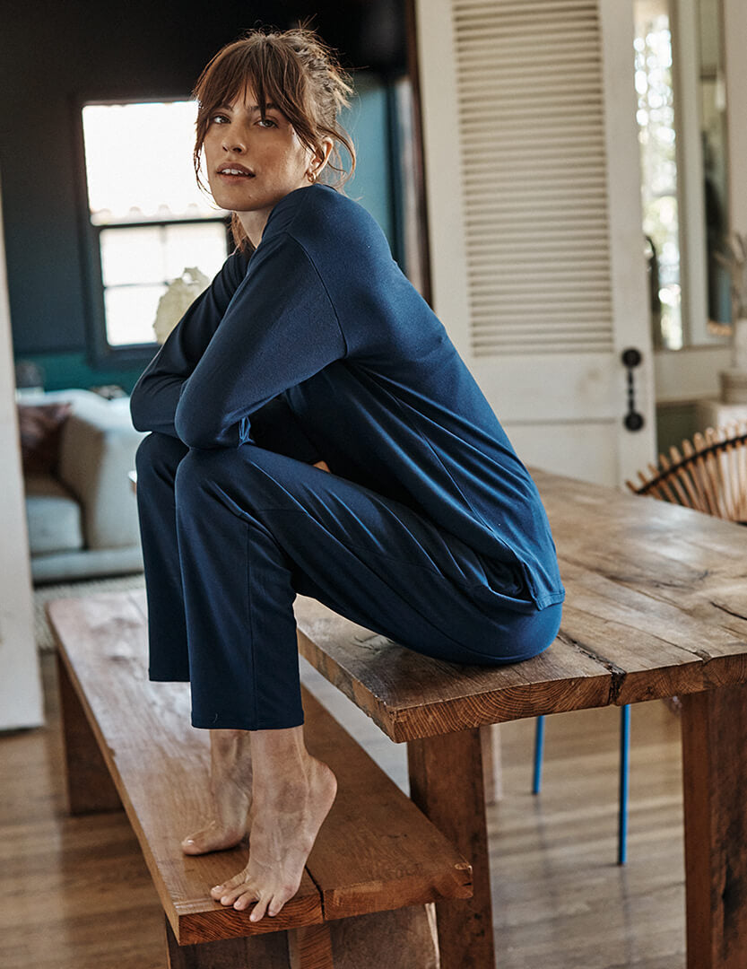 The All Day & Night Long Sleeve Set - Deep Sea & Sea Urchin