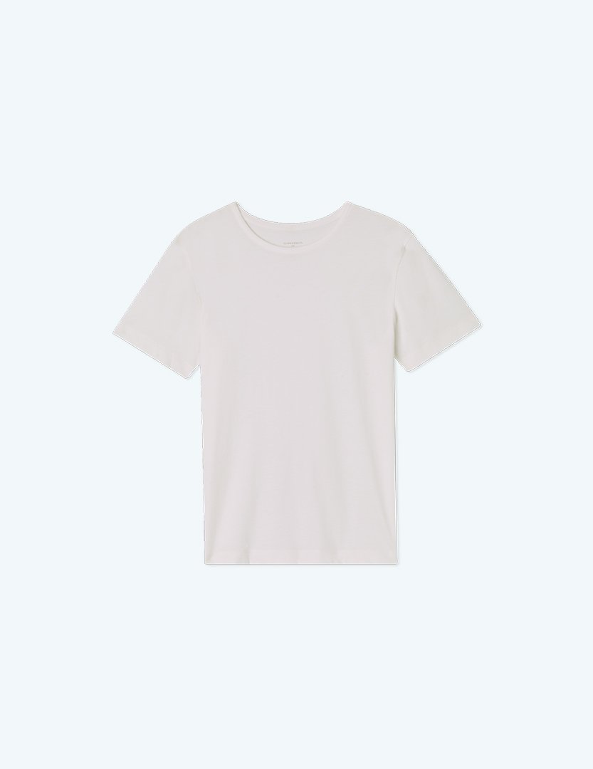 The Luxe Pima Easy Tee - White Sand